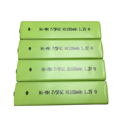 OEM Manufacturer 1.2V Ni-Mh Rechargeable 7/5F6 Battery 1100mAh F6 Chewing Gum Cell for Walkman MD CD Cassette Player