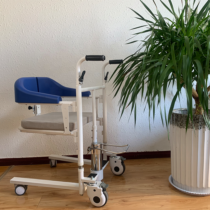 Electric Hydraulic Patient Transfer Lift Chair with Wheels Toilet Lift for Disabled Elderly People