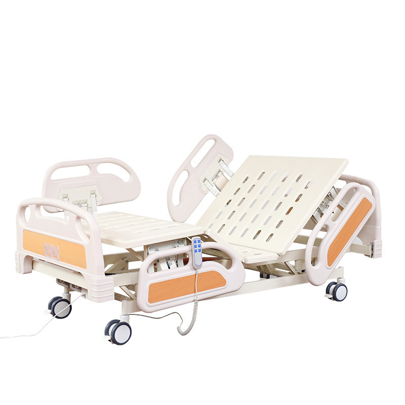 Factory Wholesale Aluminum Side rails 3 Function Medical Electric Hospital Bed with Infusion pole