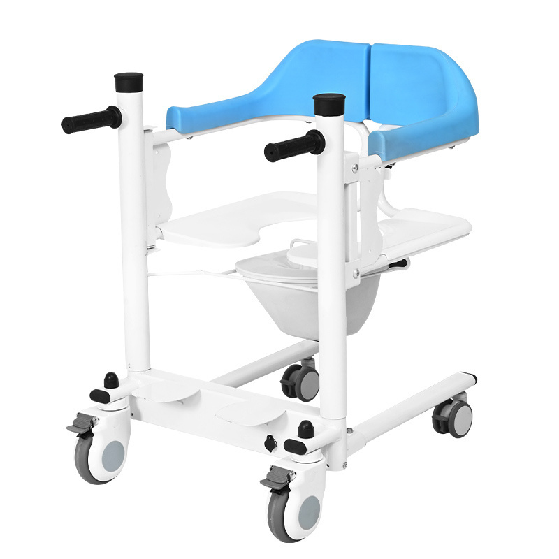 Electric Hydraulic Patient Transfer Lift Chair with Wheels Toilet Lift for Disabled Elderly People