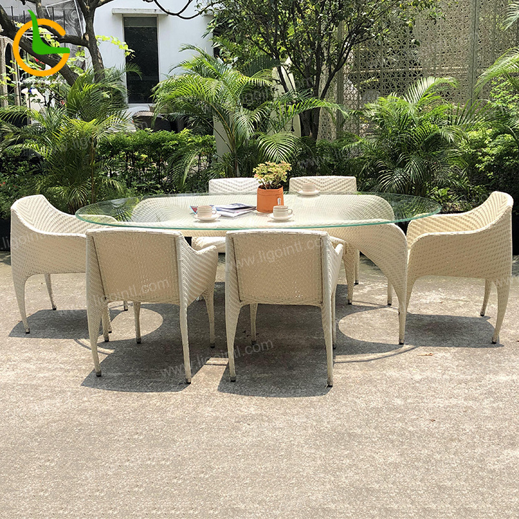 All weather garden dining sets leisure patio rattan wicker furniture hotel outdoor chair and table set