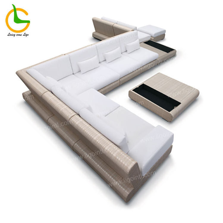 Outdoor furniture set rattan furniture sofa Luxury modern royal furniture sofa set casual and comfortable set