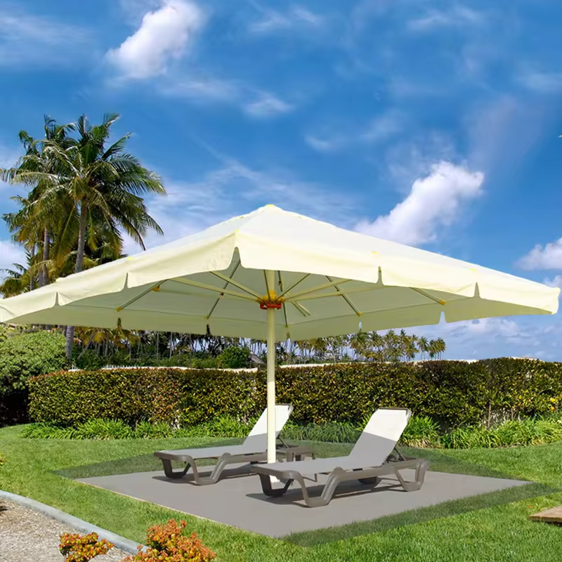 Heavy duty beach shade UVproof umbrella outdoor large beach umbrella for garden and villa