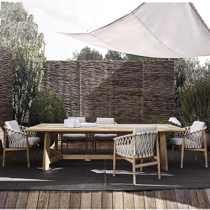 outdoor patio set wicker chair waterproof teak dining chair and tables outdoor chair furniture