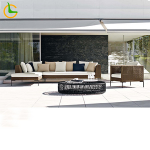 Modern rattan wicker sectional sofa  set for garden Outdoor Patio Furniture