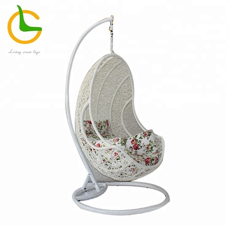 High Quality Modern garden furniture patio large swing chair cheap price rattan hanging egg chair