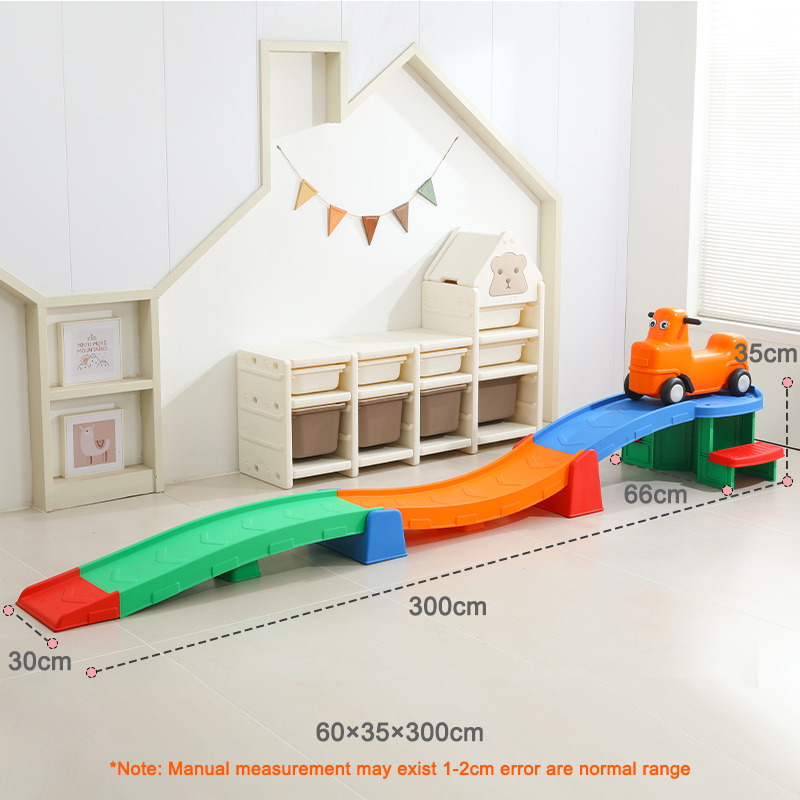 Up & Down Roller Coaster toys children slide car block three-stage track scooter baby balance slide kids car Wheels coaster car