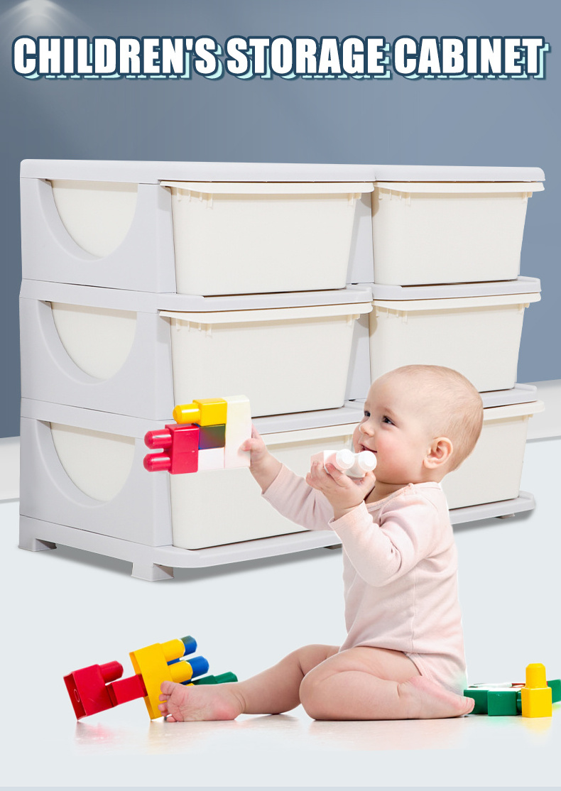 3 Tier Kids Storage Unit Dresser Tower with Drawers Chest Toy Organizer for Nursery Kindergarten Storage Organizer for Toddler