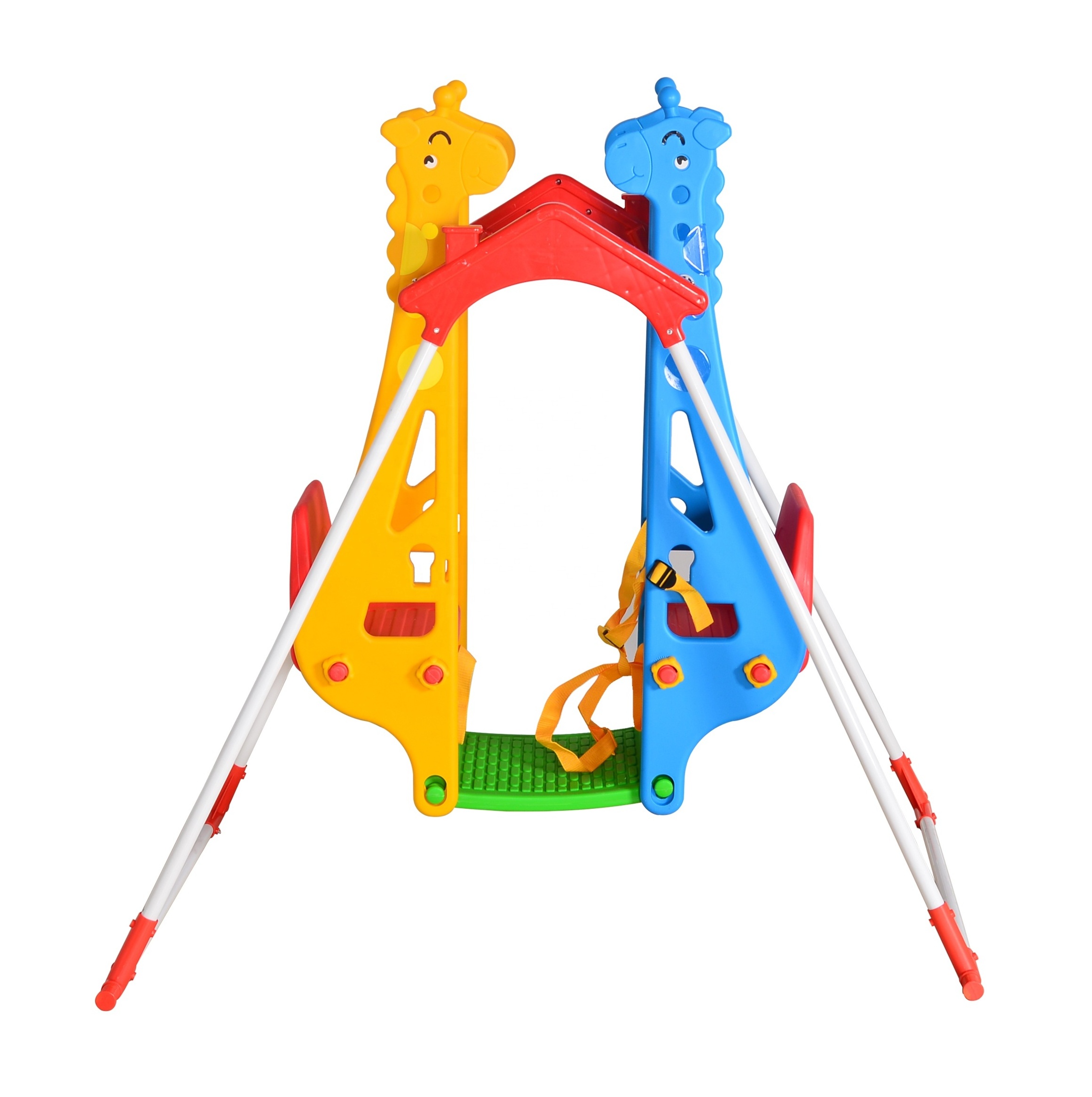 Giraffe Children Plastic Swing Set Indoor Slide and Swing Toys Kids Playground Swings for Sale