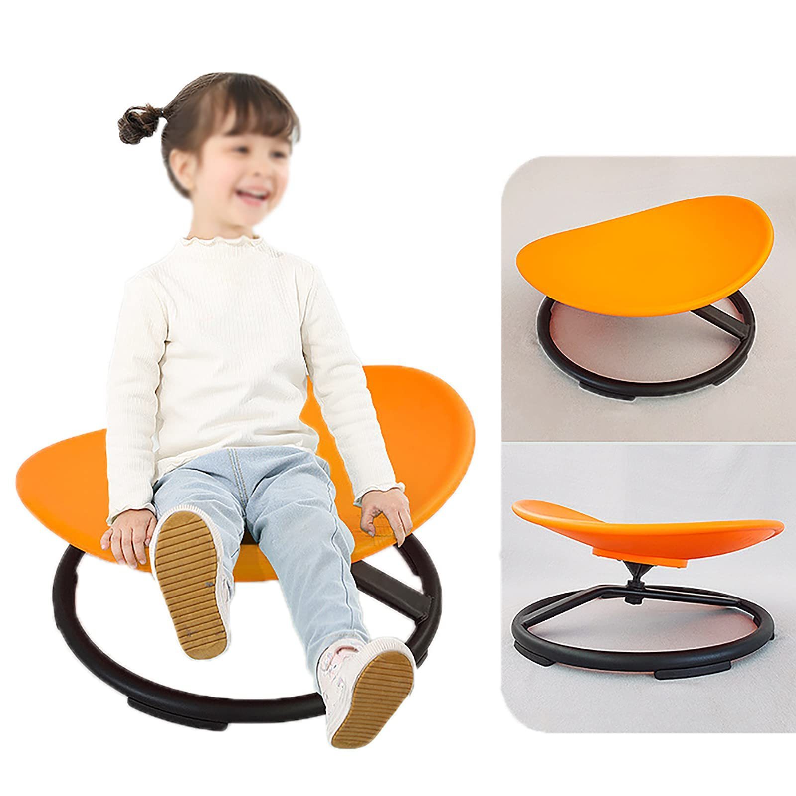 Autism Kids Swivel Chair Carousel Spin Sensory Chair Training Body Coordination Sensory Rotating Disc Wobble Chair for Kids