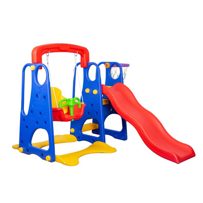 Hot Selling 3 in 1 Baby Slide and Swing Set Indoor Playground Slide Toys