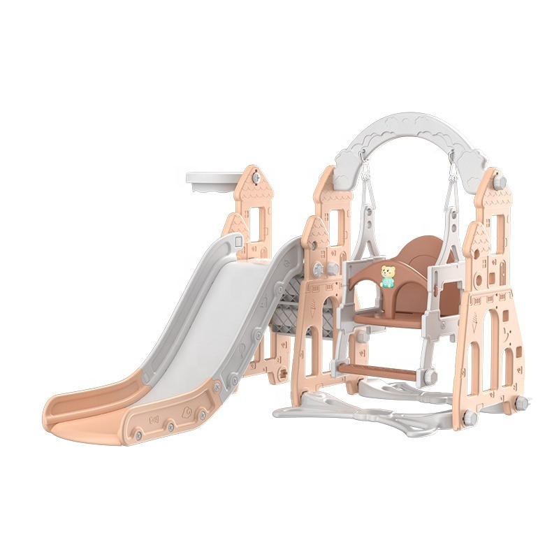 New Style Kids Plastic Playground Slide Indoor Slide and Swing Set Safety HDPE Material Slide Toys for Home Use