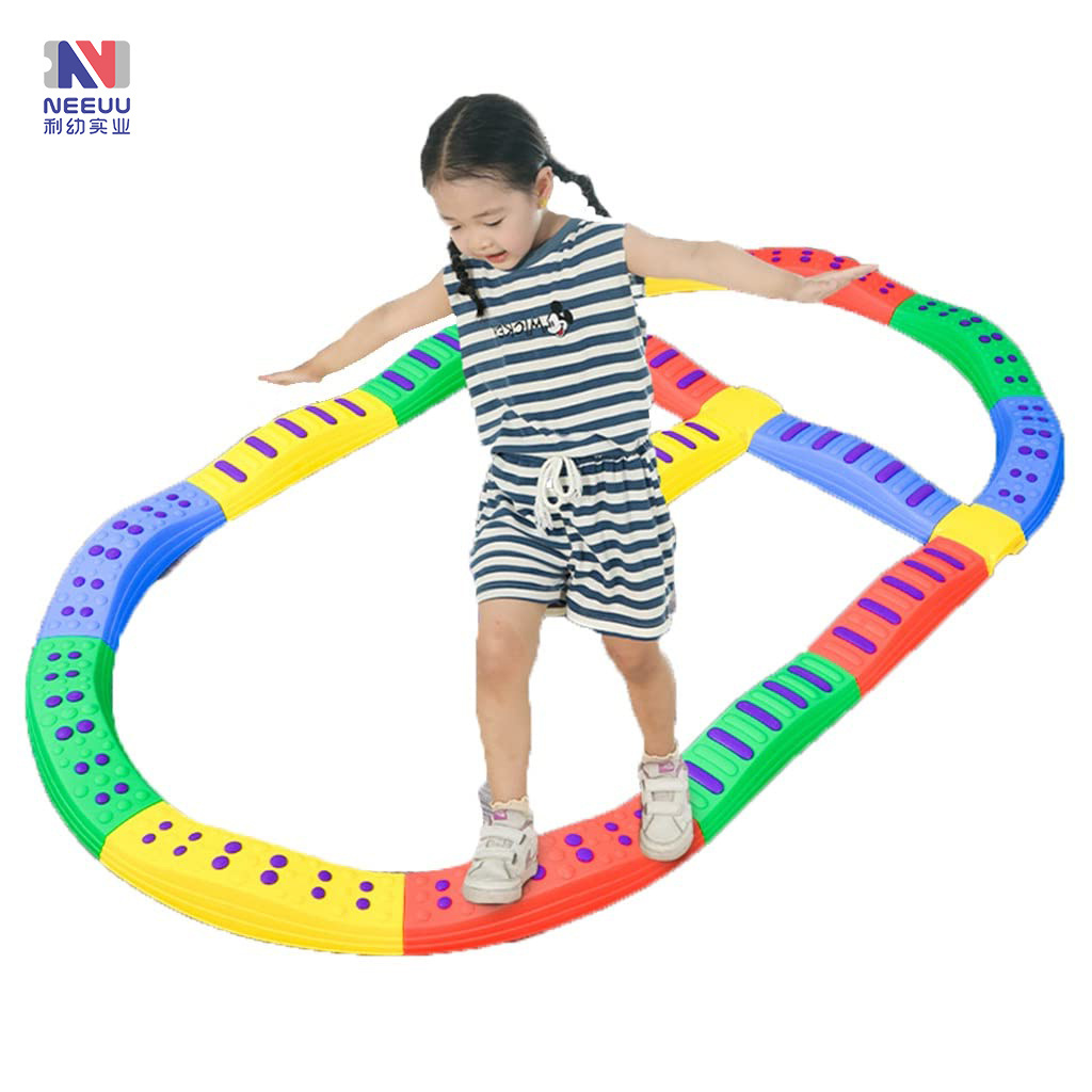 Kids Indoor Balance Beam Balance Blocks Gym Toys for Children Balance Board Toddler Stepping Stones Obstacle Course Toy for Kids