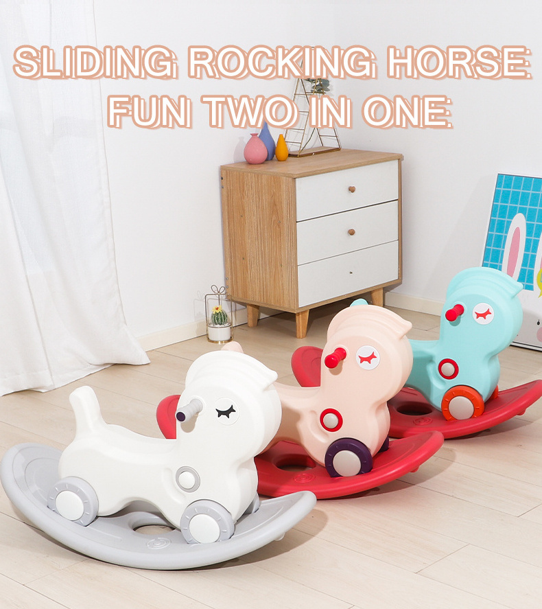 Popular Durable Material Ride Toy Kids Rocking Horses Horse Child Rider Toddler Sliding Car Ride On Toys