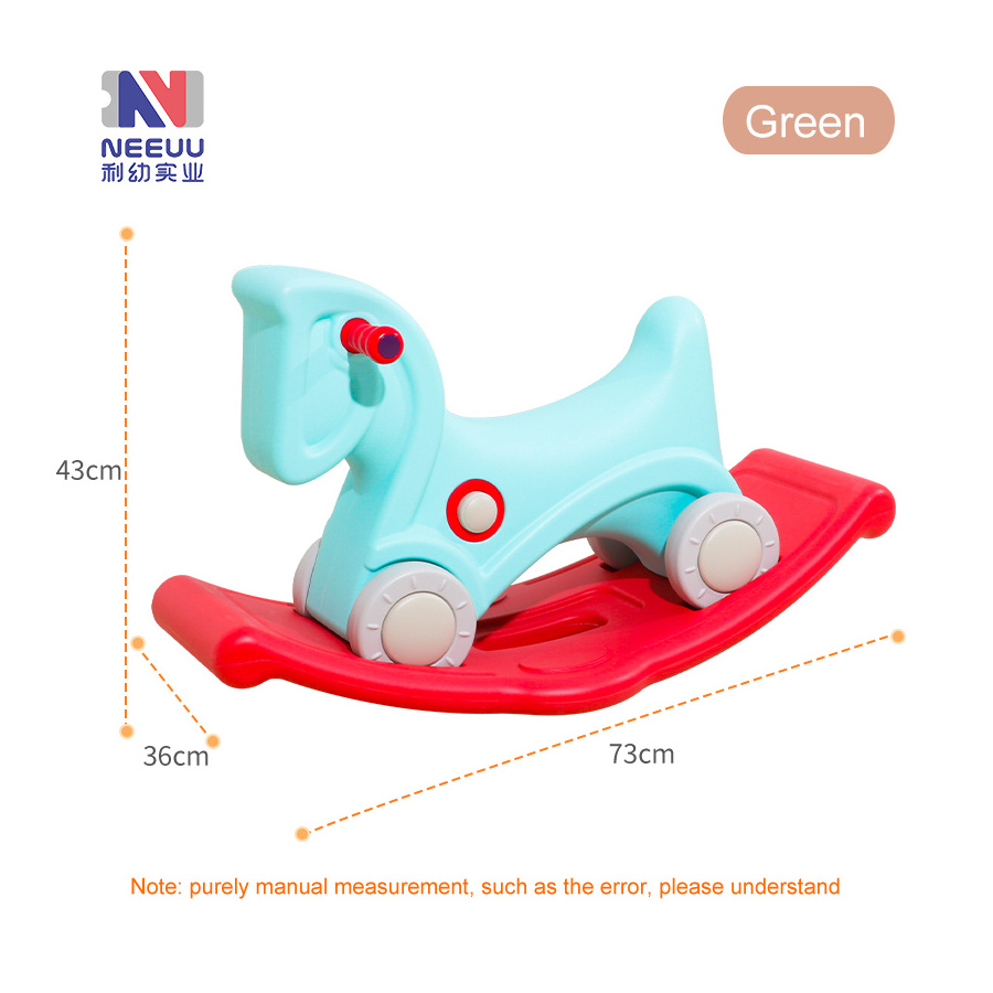 Multifunctional plastic high quality baby unicorn rocking horse chair children walker kids sliding car ride on rocking horse