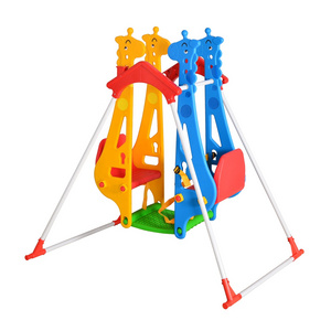 Giraffe Children Plastic Swing Set Indoor Slide and Swing Toys Kids Playground Swings for Sale