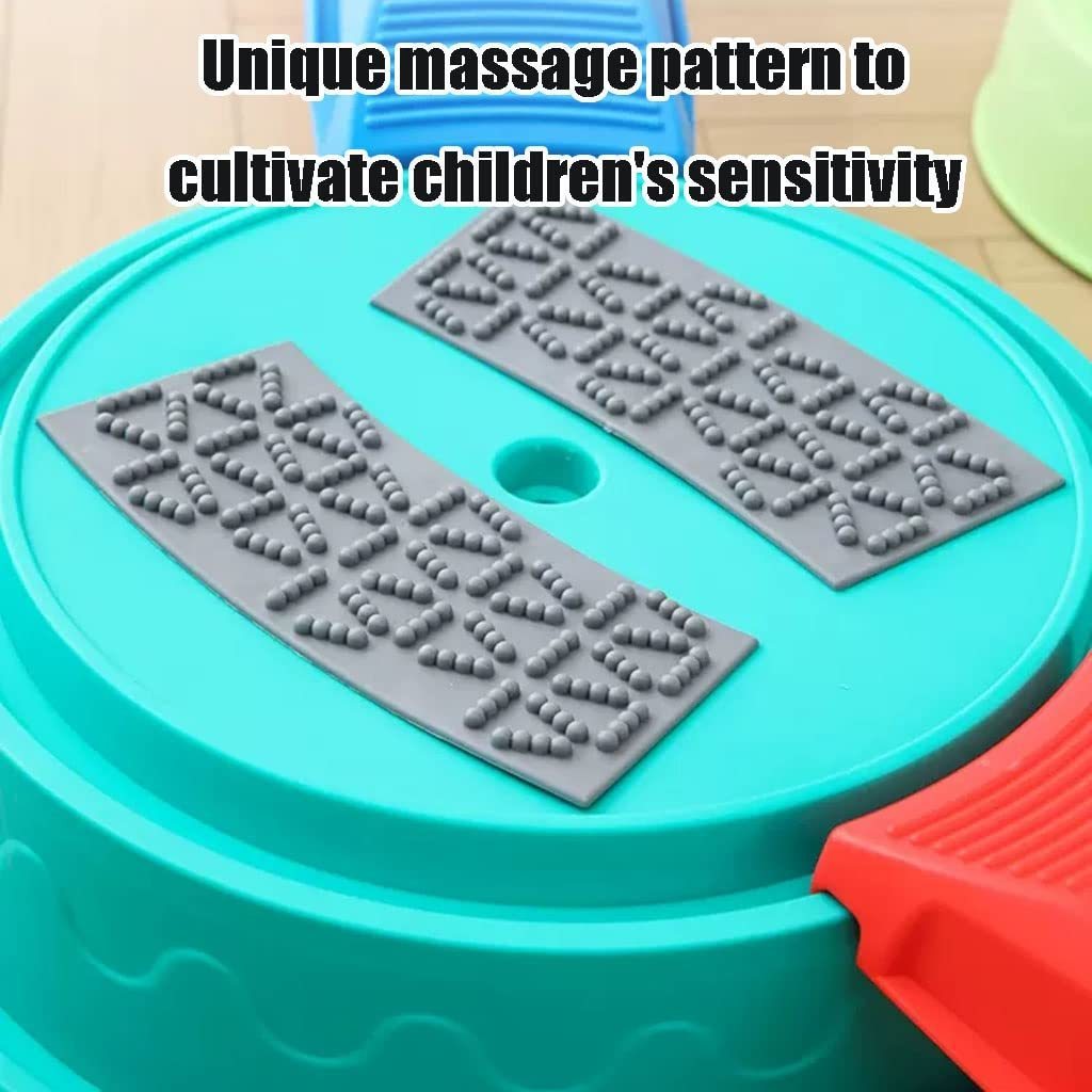 Kids Stepping Stones Children's Sensory Training Stepping Stones 20 Pack Indoor Balance Stones Balance Beam Stackable Storage