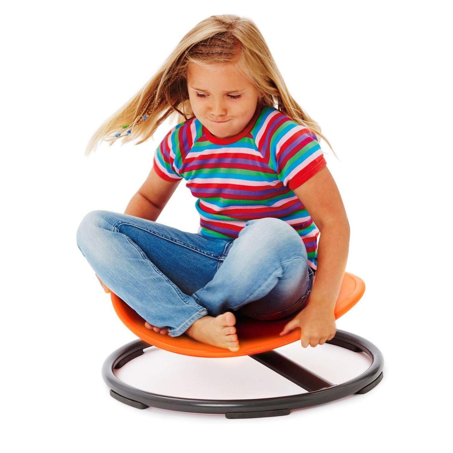 Autism Kids Swivel Chair Carousel Spin Sensory Chair Training Body Coordination Sensory Rotating Disc Wobble Chair for Kids