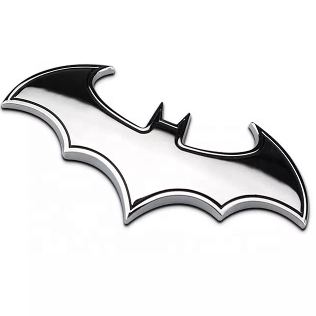 Hot Sell BAT Animal 3D Custom Metal Car Emblem Logo Badge Sticker