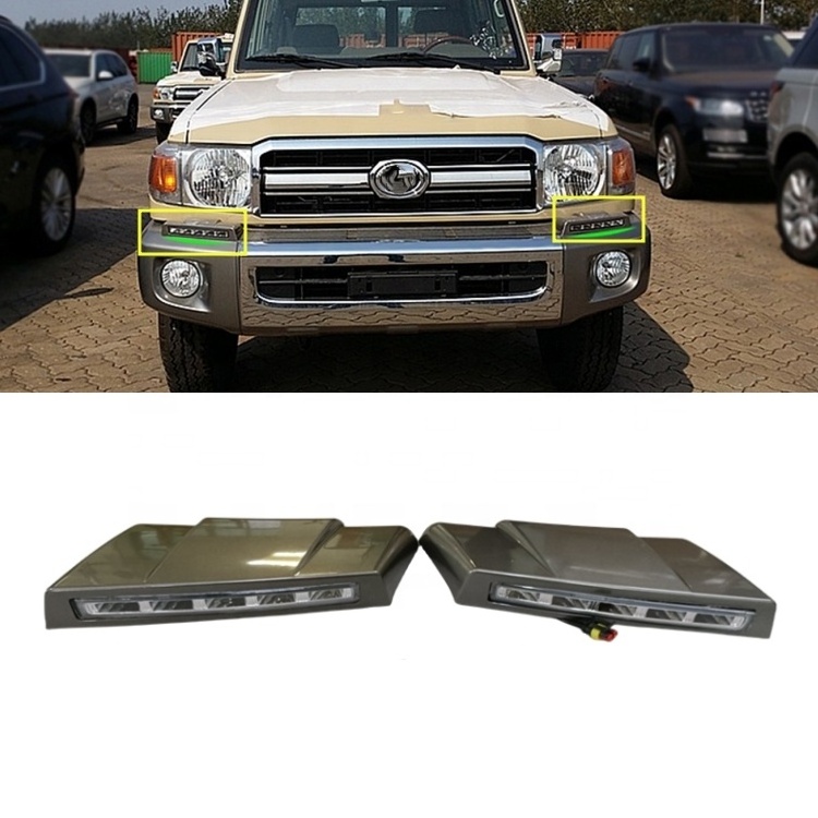 For Toyota Land Cruiser 76 LC70 LC76 LC77 LC78 LC79 FJ70 FJ71 FJ76 FJ79 DRL LED Daytime Running Light Accessories