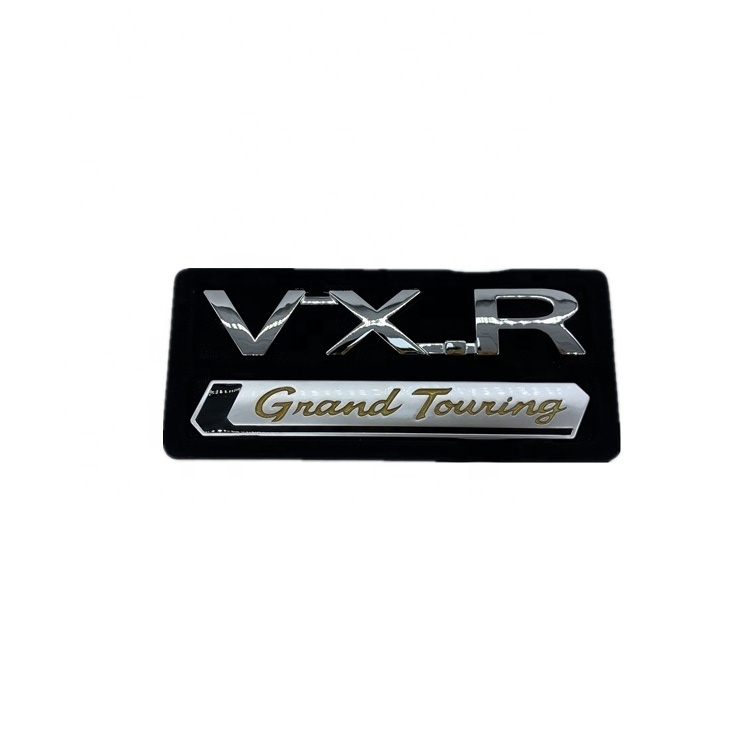 VXR/VXS+GRAND TOURING Chrome 3D Car Logo Sticker Badge Emblem