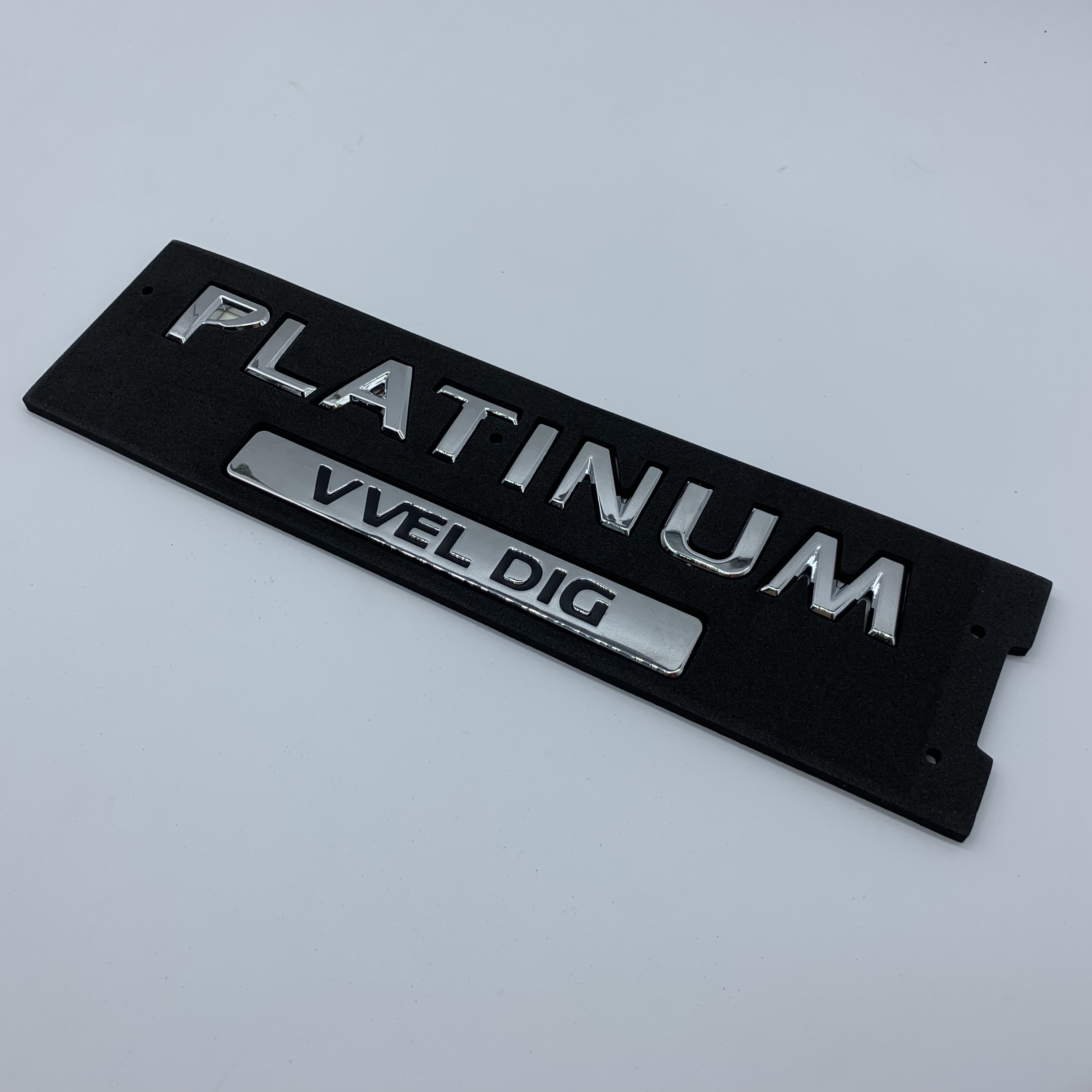 PLATINUM VVEL DIG Custom Car Badge Emblem Sticker for NISSAN PATROL Y62