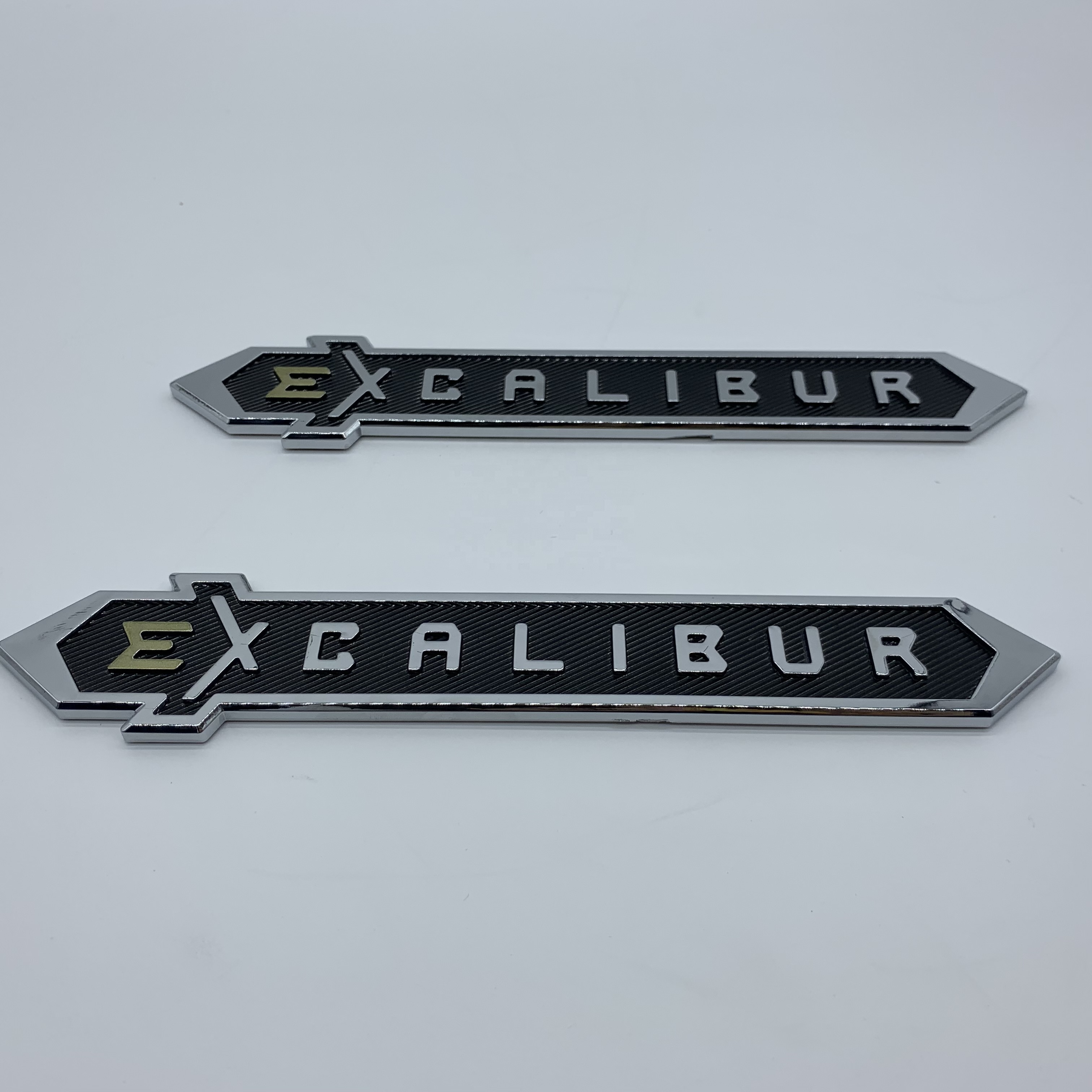 EXCALIBUR Chrome 3D Car Logo Sticker Badge Emblem for Toyota Land Cruiser FJ200 Exterior Accessory