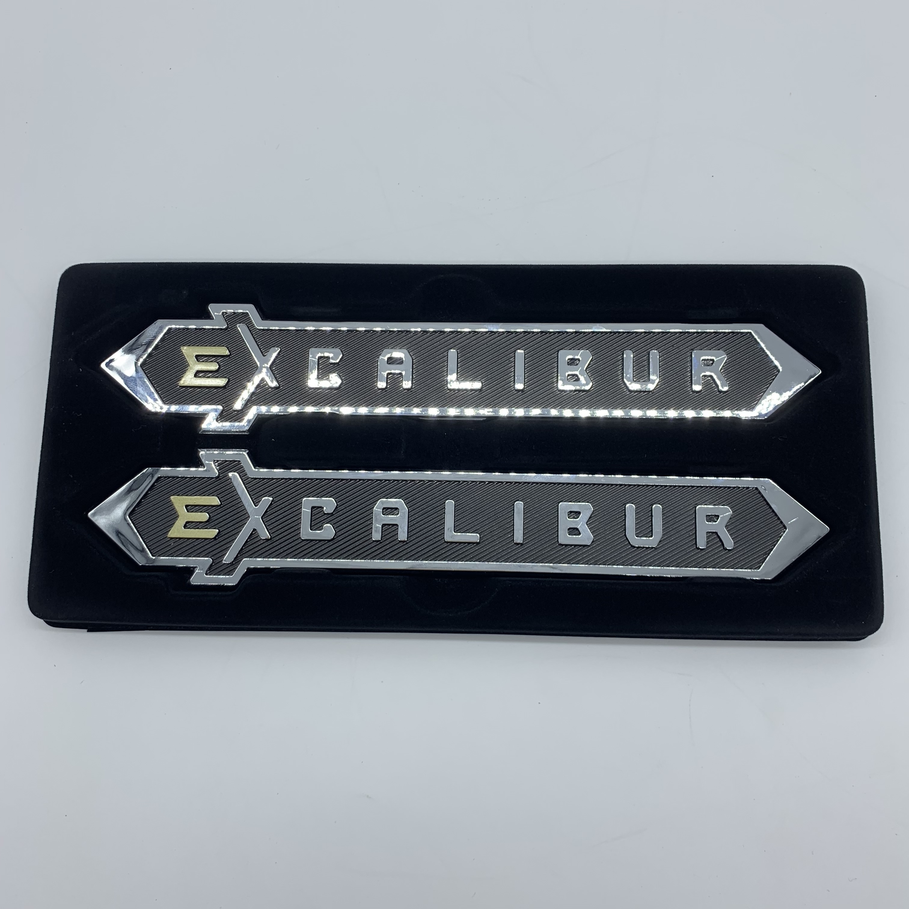 EXCALIBUR Chrome 3D Car Logo Sticker Badge Emblem for Toyota Land Cruiser FJ200 Exterior Accessory