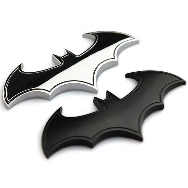 Hot Sell BAT Animal 3D Custom Metal Car Emblem Logo Badge Sticker