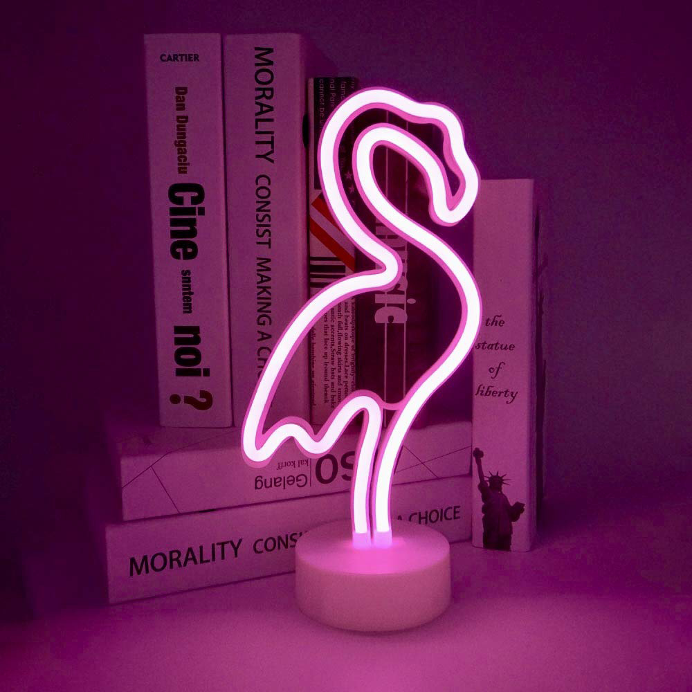 Wholesale table decoration neon desk light stand decorative neon lamp