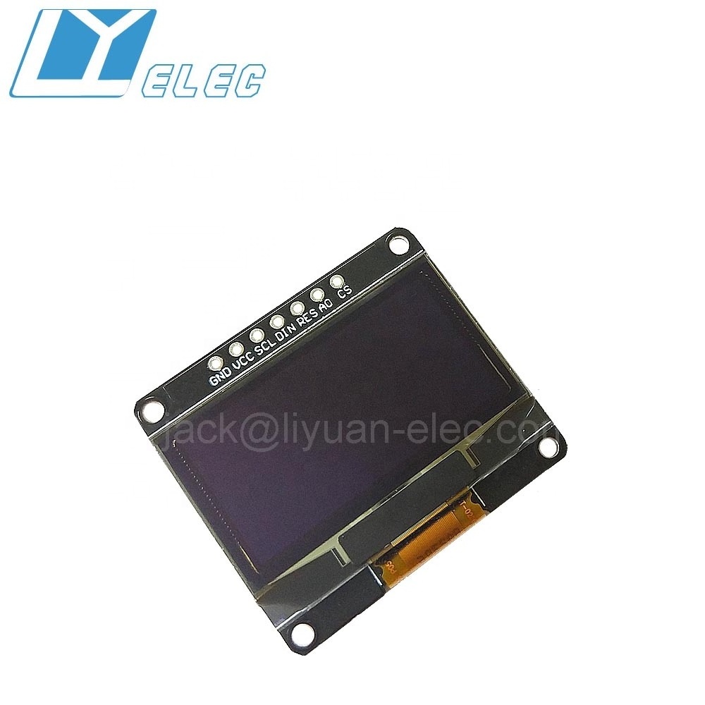 LIYUAN 1.3'' 1.3 inch 128x64 serial 7 pin SPI I2C SH1106 IIC led oled display screen module PCB breakout board LM130SB-128064