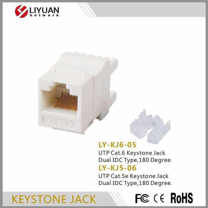 Hot Sale Utp Rj45 Modular Jack Panduit OEM CAT6 CAT5 CAT5e Keystone Jack have accept pace plate