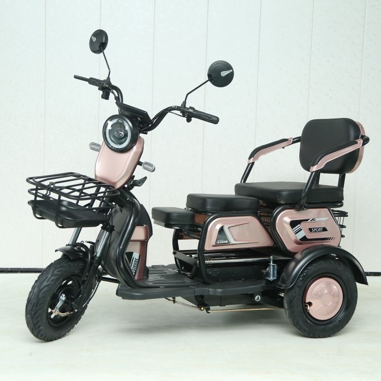 Electric Mobility Scooter E Tricycle Motorcycle Electric Adult Tricycles T3-XK Factory Selling 3 Passengers 3 Wheel 48V Eec Open