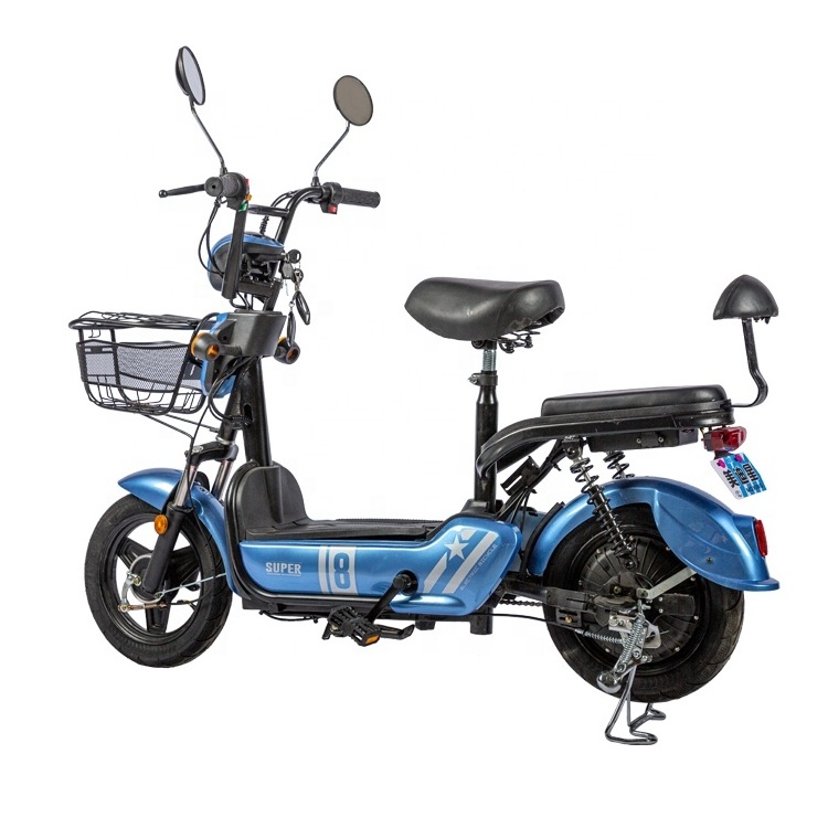 CKD 350w 2 wheel electric bike scooter/electric moped with pedals motorcycle electric scooter