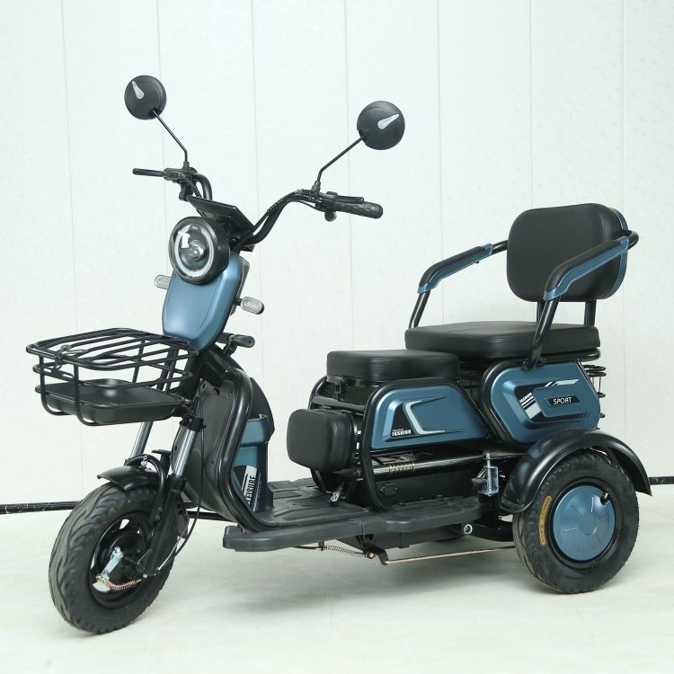 Electric Mobility Scooter E Tricycle Motorcycle Electric Adult Tricycles T3-XK Factory Selling 3 Passengers 3 Wheel 48V Eec Open