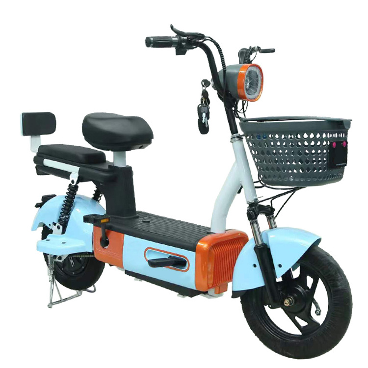 YOUYUAN China New Type Popular Design Ebike Scooter 2 seater Y2-BE 48V 350W Electric City Bicycle E bike for Adult