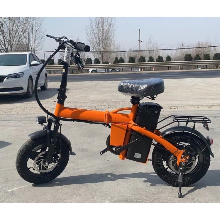 Wholesale Foldable Removable battery E bike for Fashion Popular Design 2 seat Electric Bikes Folding Adult Electric City Bicycle