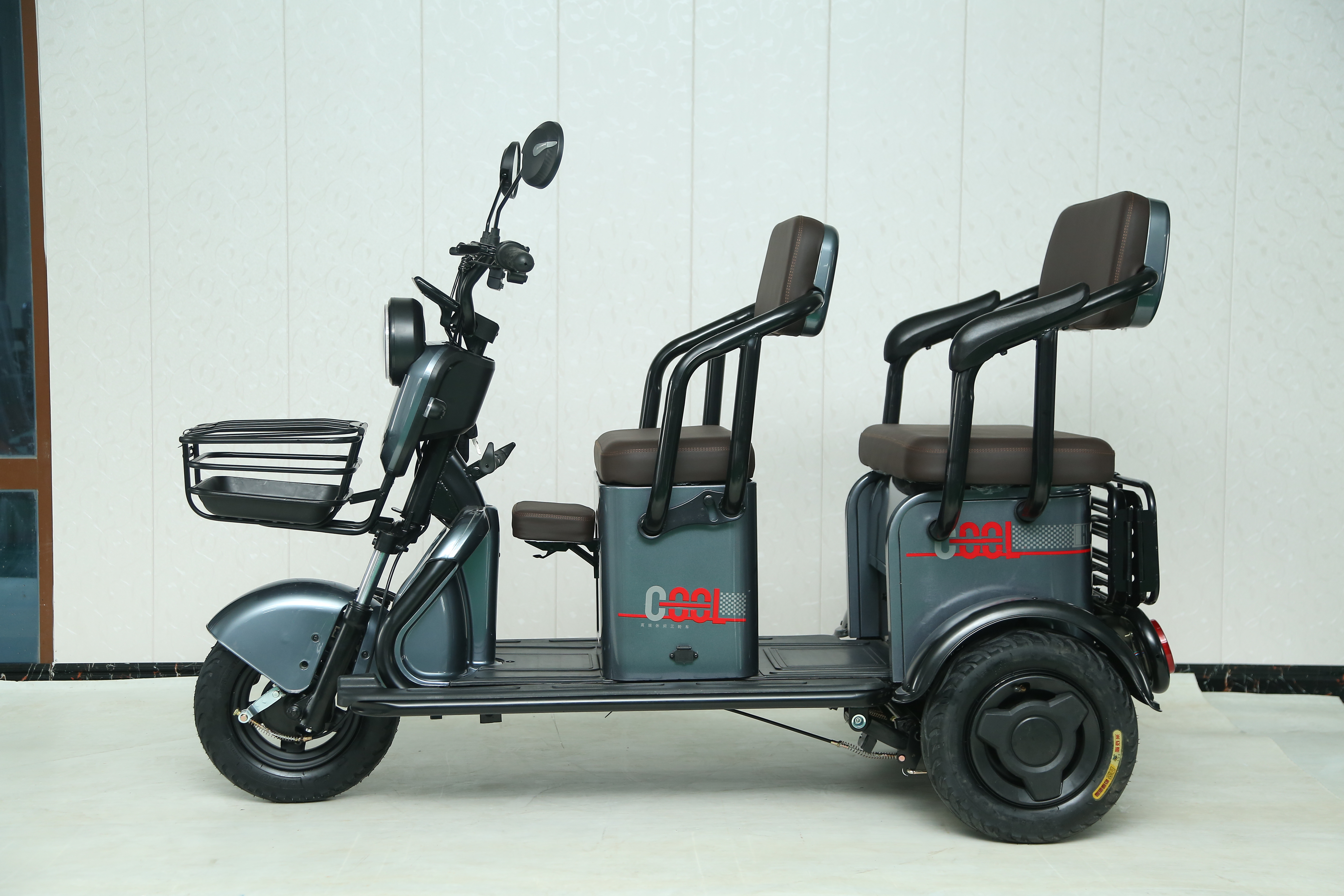 Youyuan Cargo Electric Tricycle CE 48V 4 Wheel Electric Scooter Drum 3 Wheeler Electric Bike 48v Mototec Electric Trike 48v 500w