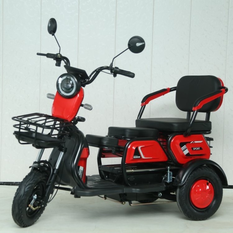 Electric Mobility Scooter E Tricycle Motorcycle Electric Adult Tricycles T3-XK Factory Selling 3 Passengers 3 Wheel 48V Eec Open