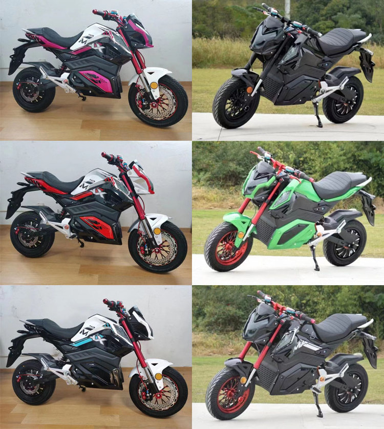 Factory Direct Selling 80km/h e-bike 14 inch big wheel 60v fast off road 1000w Electric Motorcycle for adult scooter with seat