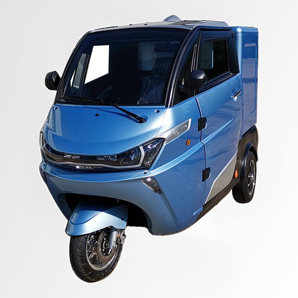 EEC Approval New Adult Three Wheels Van Electric Motorcycle for Sale in Italy 3 Wheel Electric Cargo Vehicle AC Motor Motorized