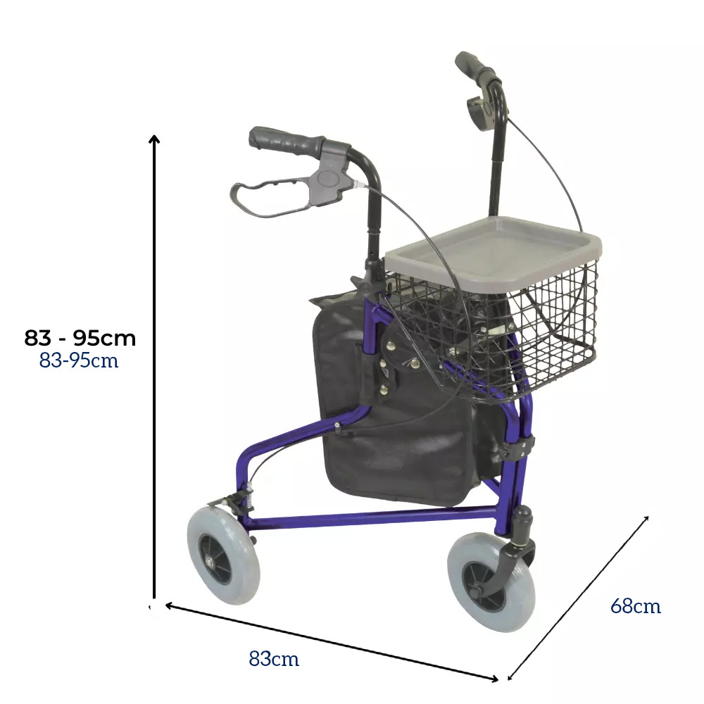 Comfortable Lightweight Folding Disabled Equipment Walker & Rollator Rehabilitation Training Equipment Walking Aid Elde Walker