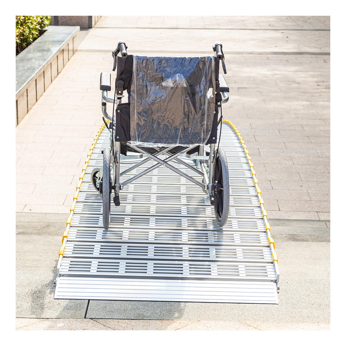 folding aluminum wheelchair ramps for steps foldab floor ramping boat roller foldable wheelchair  accessible ramp chairs