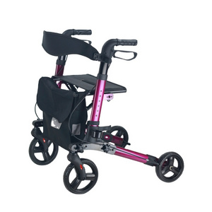 European Style Noble Portable Rollator Walker for Shopping Cart Driving Trolley