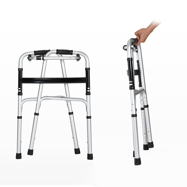 aluminium elderly  assist walking disabled walker & rolla tor foldable walking chair lightweight walker with shower seat