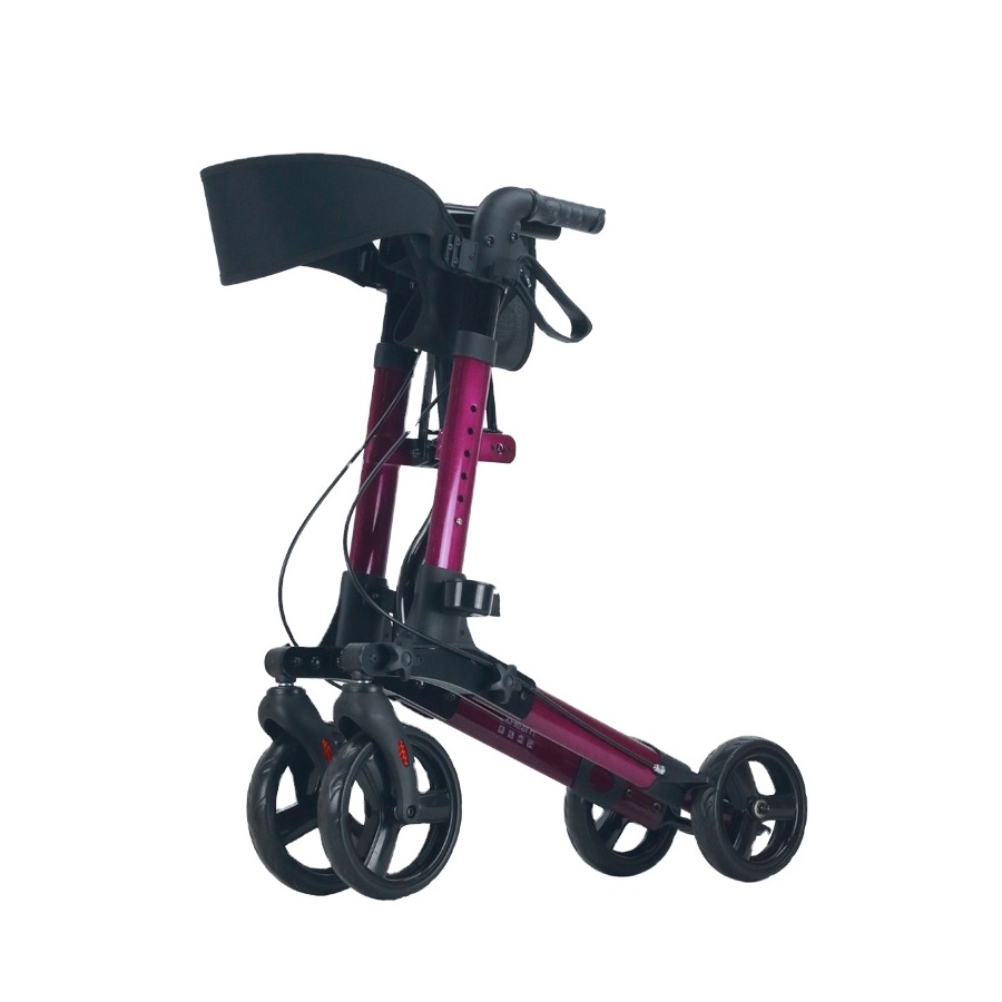 European Style Noble Portable Rollator Walker for Shopping Cart Driving Trolley