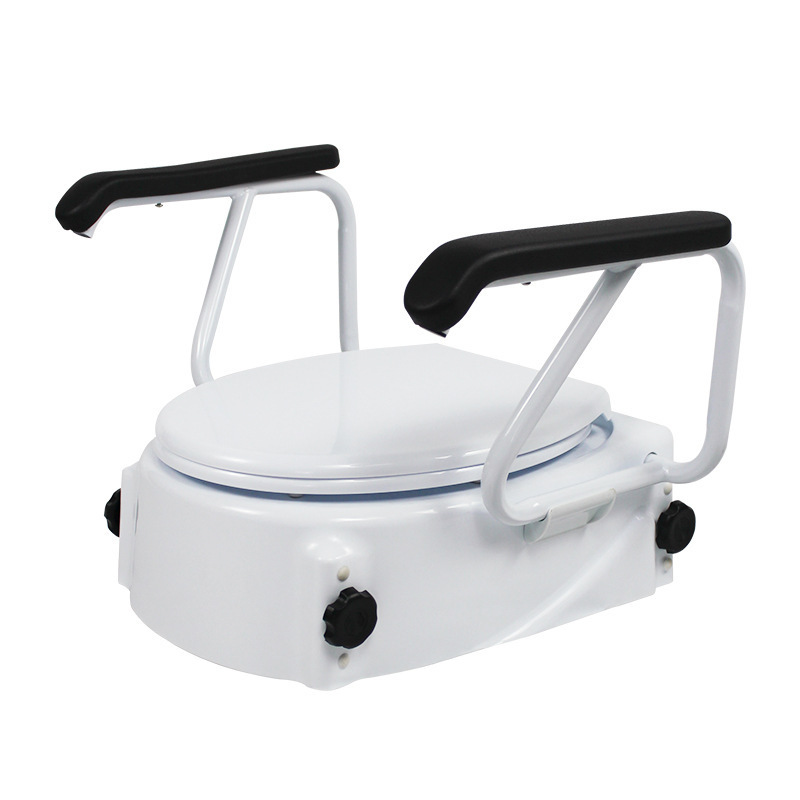 Bathroom Portable Raised Toilet Seat With Lid suitable for Disabled Raised Toilet Seat