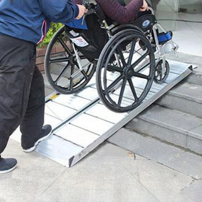 Safe Customized High Quality Aluminum Ramp Foldable Motorcycle and Wheelchair Ramp For Disabled