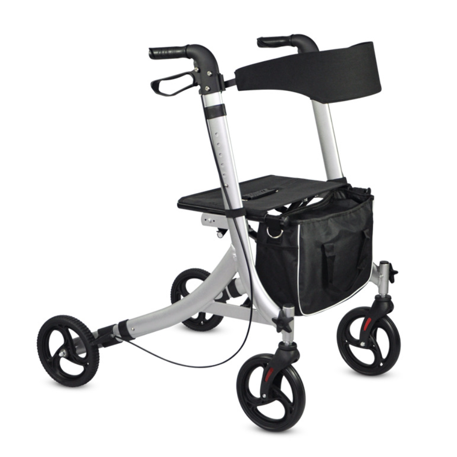 Height Adjustable Walking Rollator Folding Rollator Walkers Outdoor Walker Rollator For Disabled