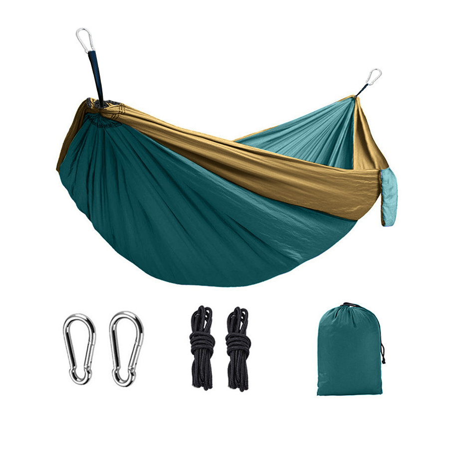 2022 Outdoor Wholesale Parachute Nylon Ripstop Hammock Outdoor Lightweight Durable Tree Tent Hamac Camping